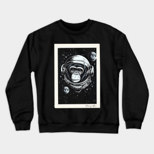 Space Monkey, Chimps in space, Mercury-Atlas 5 Crewneck Sweatshirt